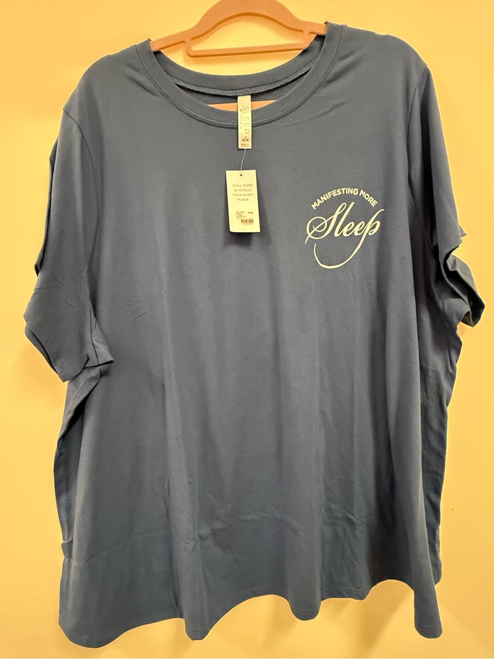 Brand New With Tags Super Soft Lane Bryant Sleep Graphic Tee - Blue. Size 26/28